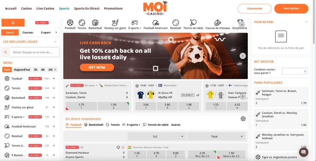 Moi Casino paris sportifs